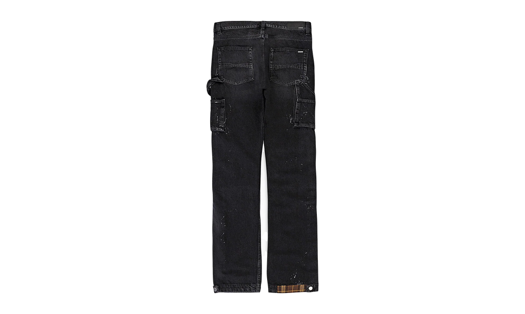 PLAID CARPENTER AGED CASUAL PANTS "Aged Black" PS22MDS133 AGBLK