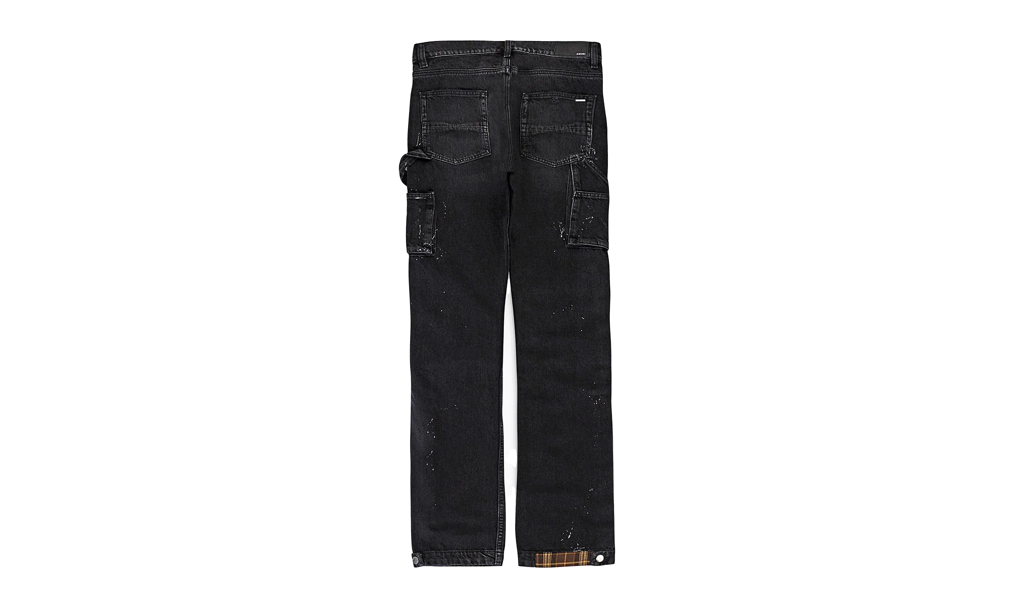 PLAID CARPENTER AGED CASUAL PANTS "Aged Black" PS22MDS133 AGBLK