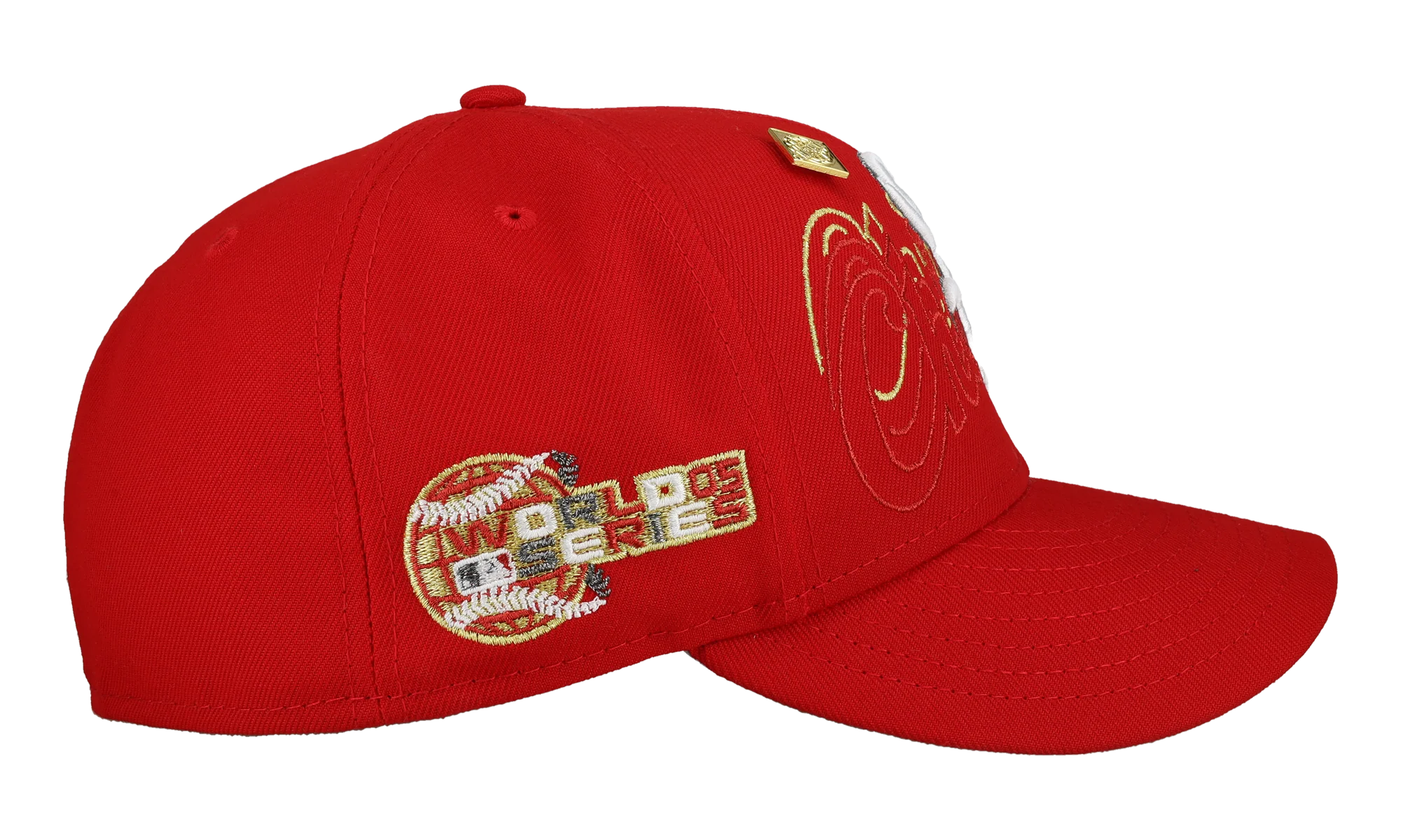 59FIFTY Chicago White Sox 2005 World Series Fitted Hat "Red Chicago Script" NE452