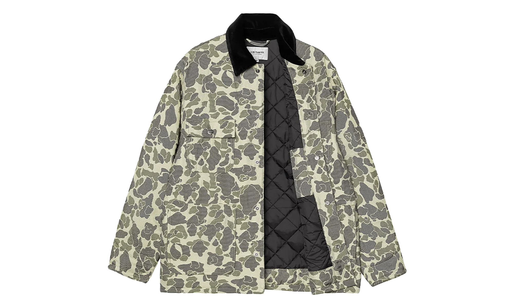 Tapestry Chore Coat "Camo Duck Jacquard Green / Tobacco" I035329 3CK XX