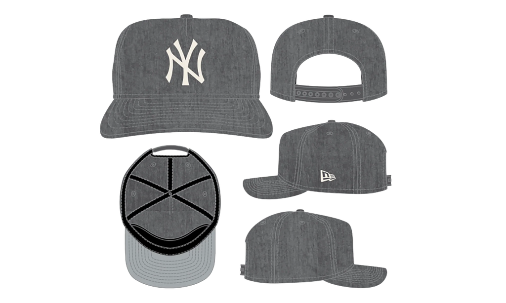 9TWENTY New York Yankees Snapback Hat "Graphite Nylon" NE285