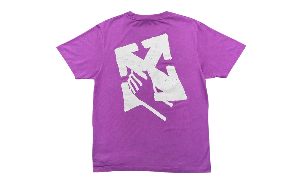 Hand Arrow Slim Short Sleeve T-Shirt "Orchid" OMAA027S23JER0073601