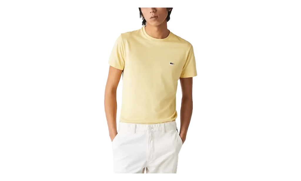 Crew Neck Pima Cotton Jersey T-shirt "Yellow" TH6709 6XP