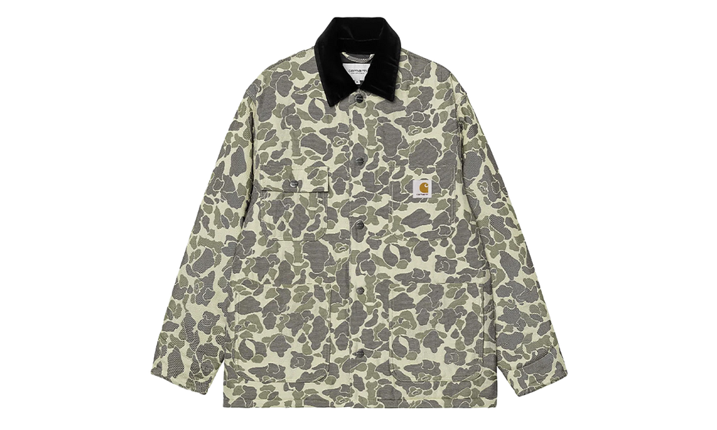 Tapestry Chore Coat "Camo Duck Jacquard Green / Tobacco" I035329 3CK XX
