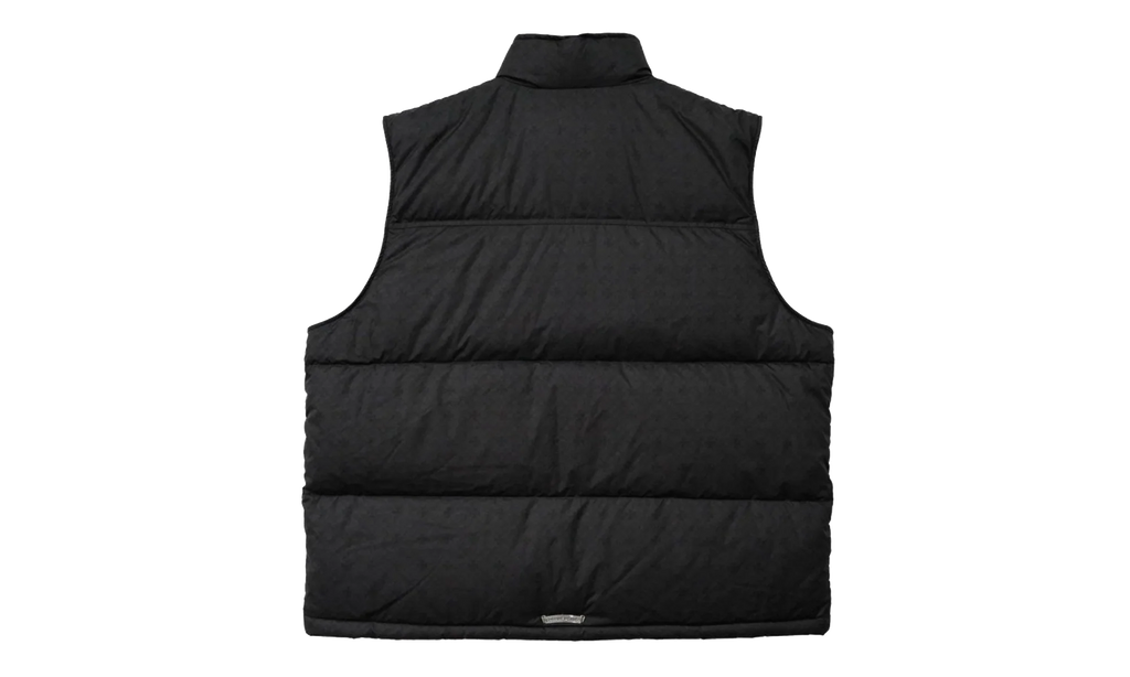 Monogram Cross Pattern Puffer Down Vest "Black" CHRM1177