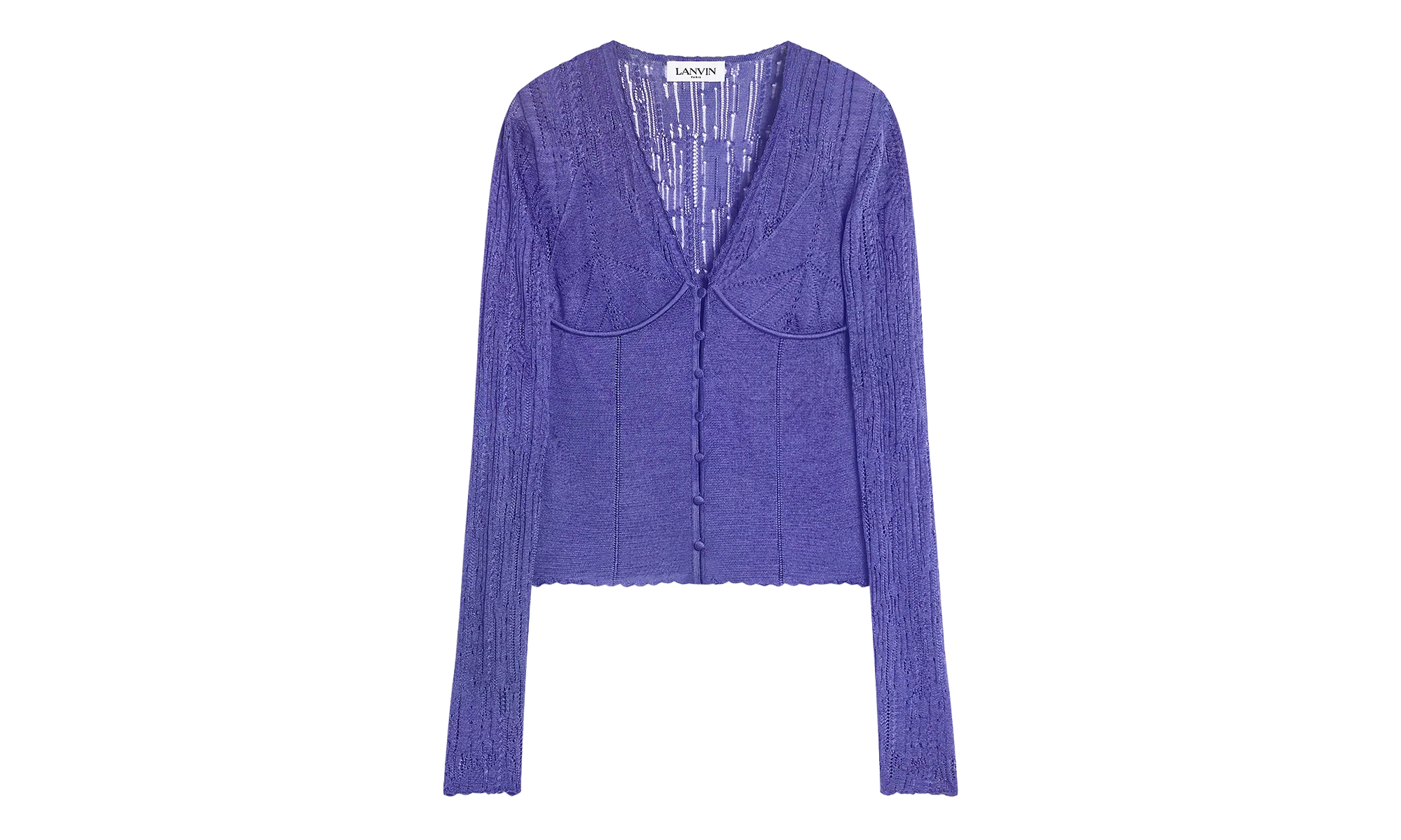 LONG-SLEEVE KNIT CARDIGAN "BLUE" RW CA0001 K034 E24 224