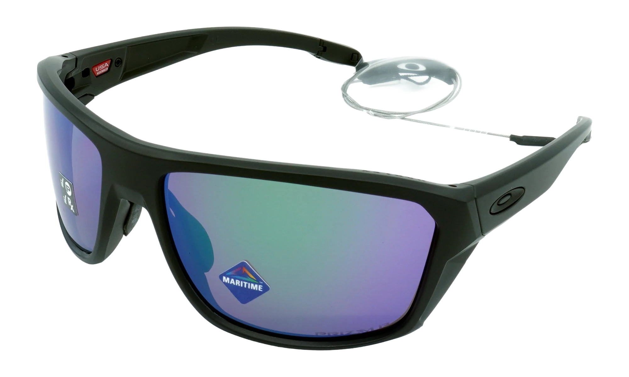 Split Shot Polarized Sunglasses "Matte Black / PRIZM Maritime Polarized" OO9416 11