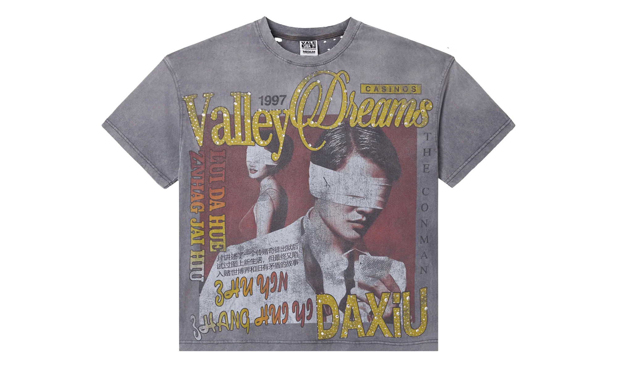 Charcoal Casino Tee "Grey" VAL40
