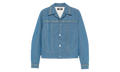 Crystal Pleated Cadet Jacket "Retro Indigo" AMDNJT1004 RETR