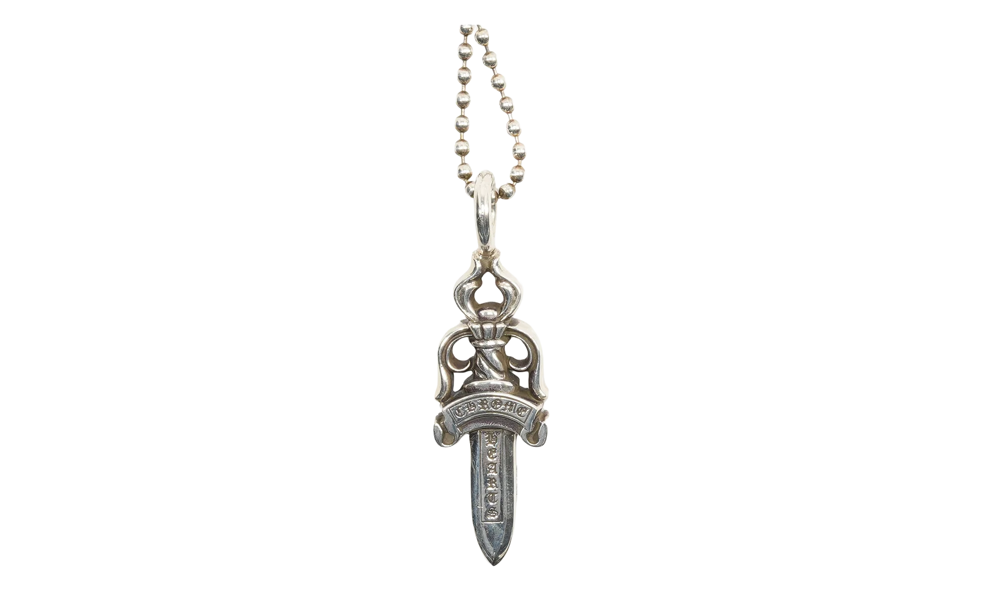 Ball Chain with Dagger Pendant "Silver" CHRM0747