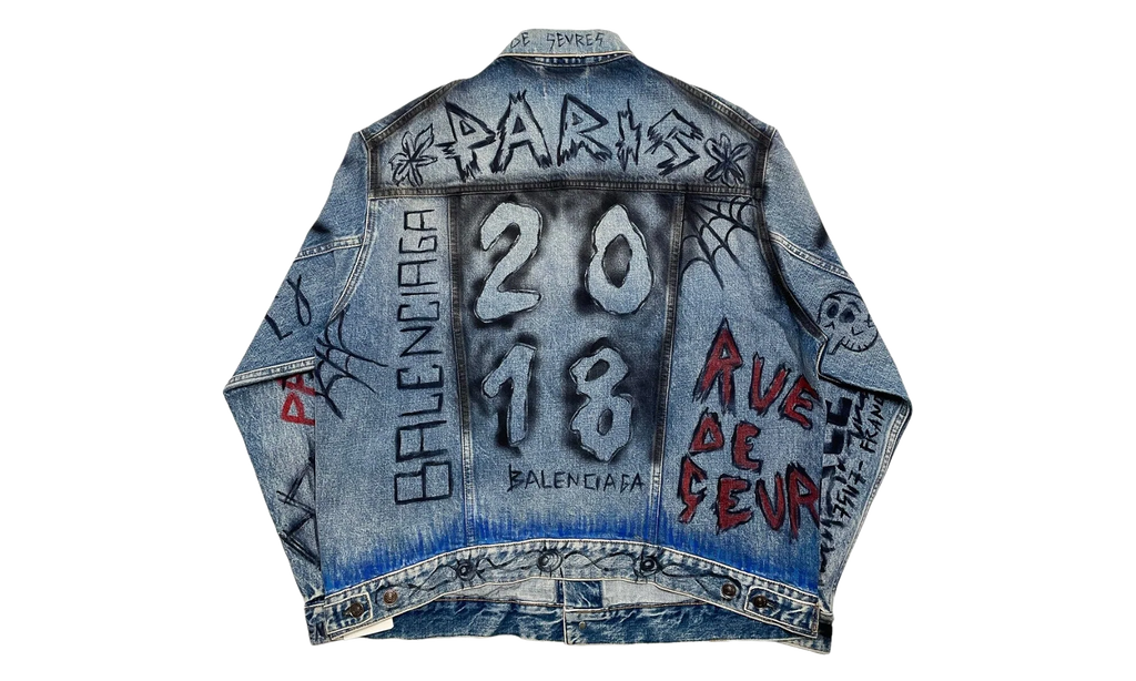 2018 Graffiti Denim Jacket "Indigo" 558824 TXE08 4773