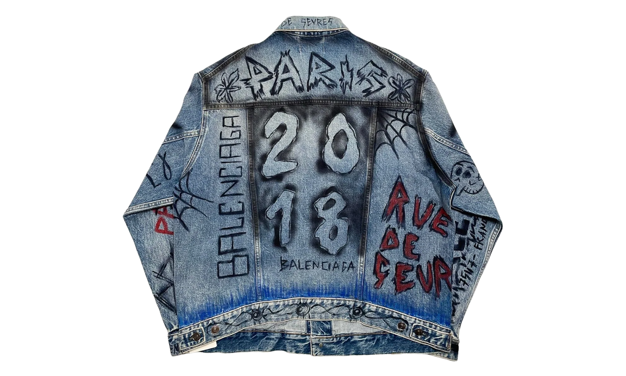 2018 Graffiti Denim Jacket "Indigo" 558824 TXE08 4773