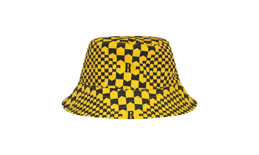 Checkered Monogram Bucket Hat "Yellow/Black" FW22HA06012981