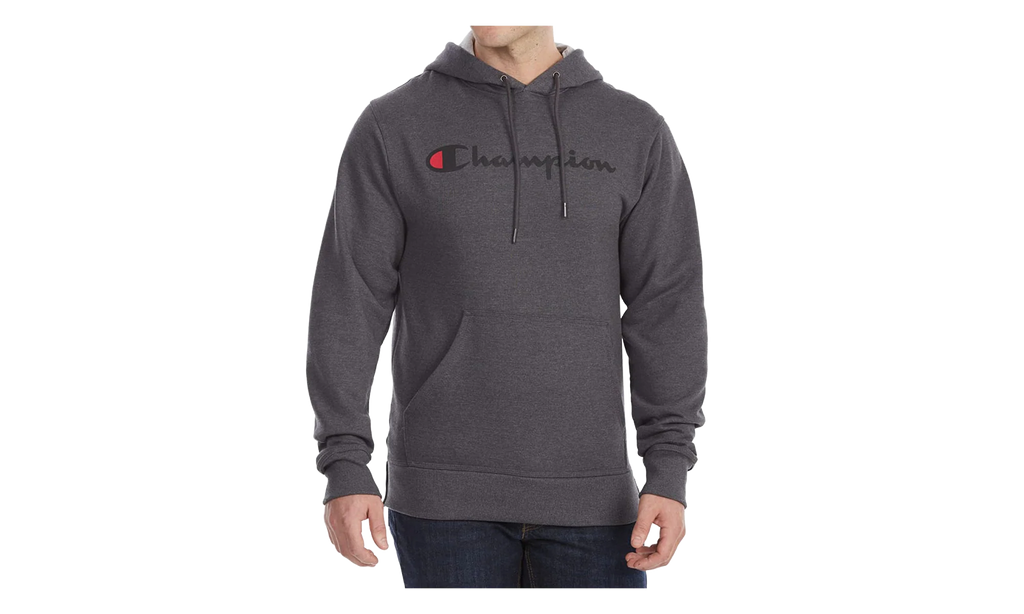 Powerblend Fleece Script Logo Hoodie "Charcoal" GF89H Y0679400C