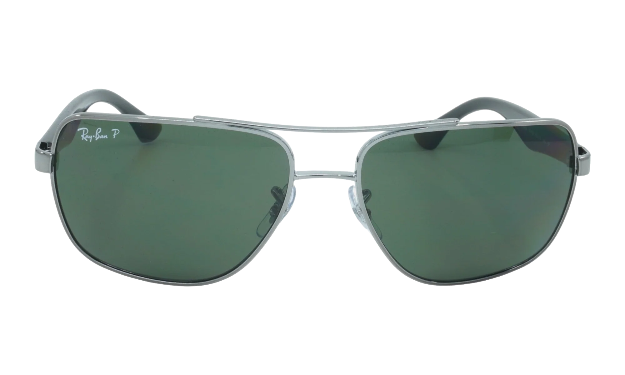SQUARE Polarized Sunglasses "GUNMETAL" RB3483-004-58_60