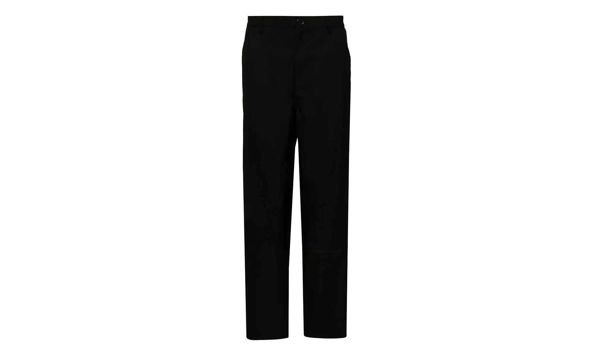 Wool Polyester Plain Gabardine Pants "Black" FN P004 051