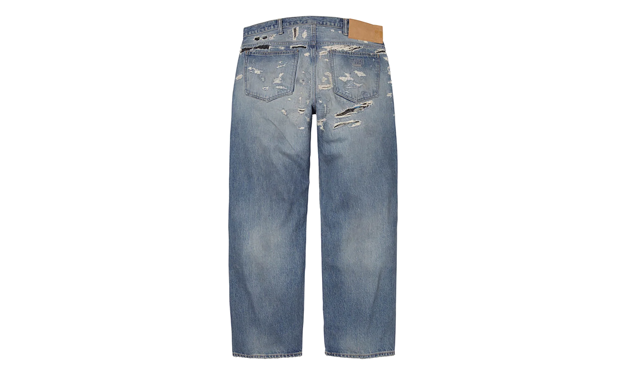 MM6 Maison Margiela Distressed Loose Fit Selvedge Jean "SS26 - Blue" SU27182