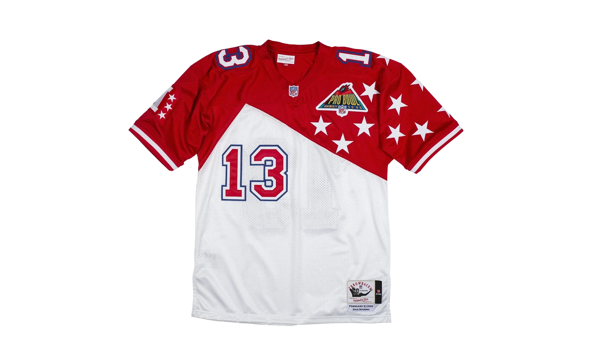 NFL Dan Marino Authentic Jersey "1994-95 AFC - White / Red" AJY6LG19125 AFCWHRD94DMA