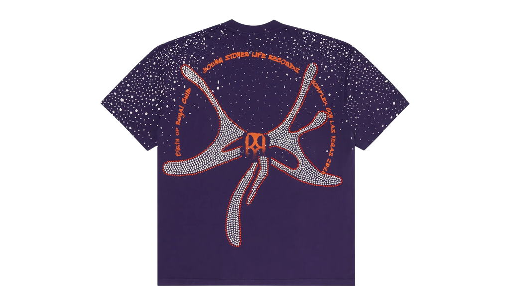 Rhinestone T-Shirt "Young Thug - Purple" 3VTHVDXD