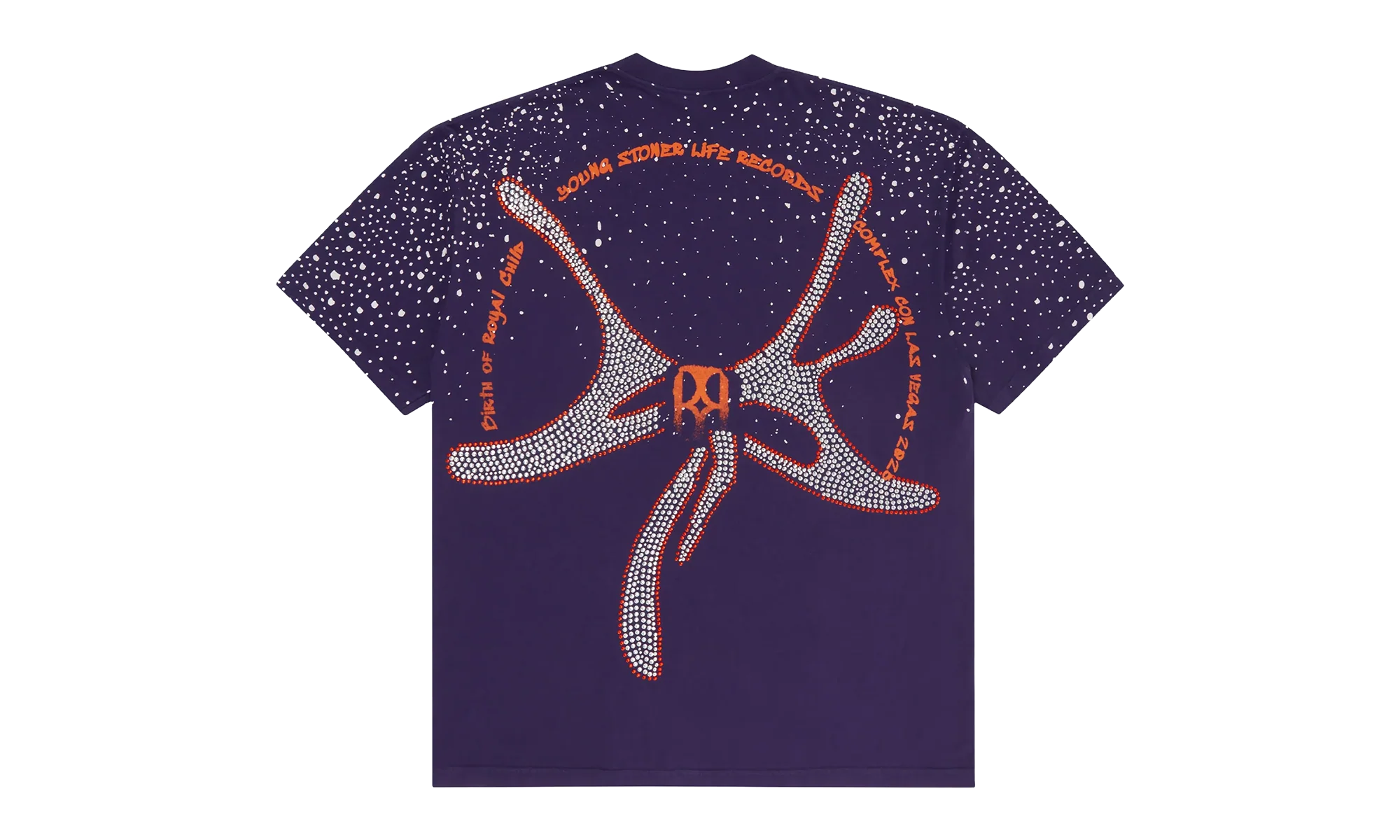 Rhinestone T-Shirt "Young Thug - Purple" 3VTHVDXD