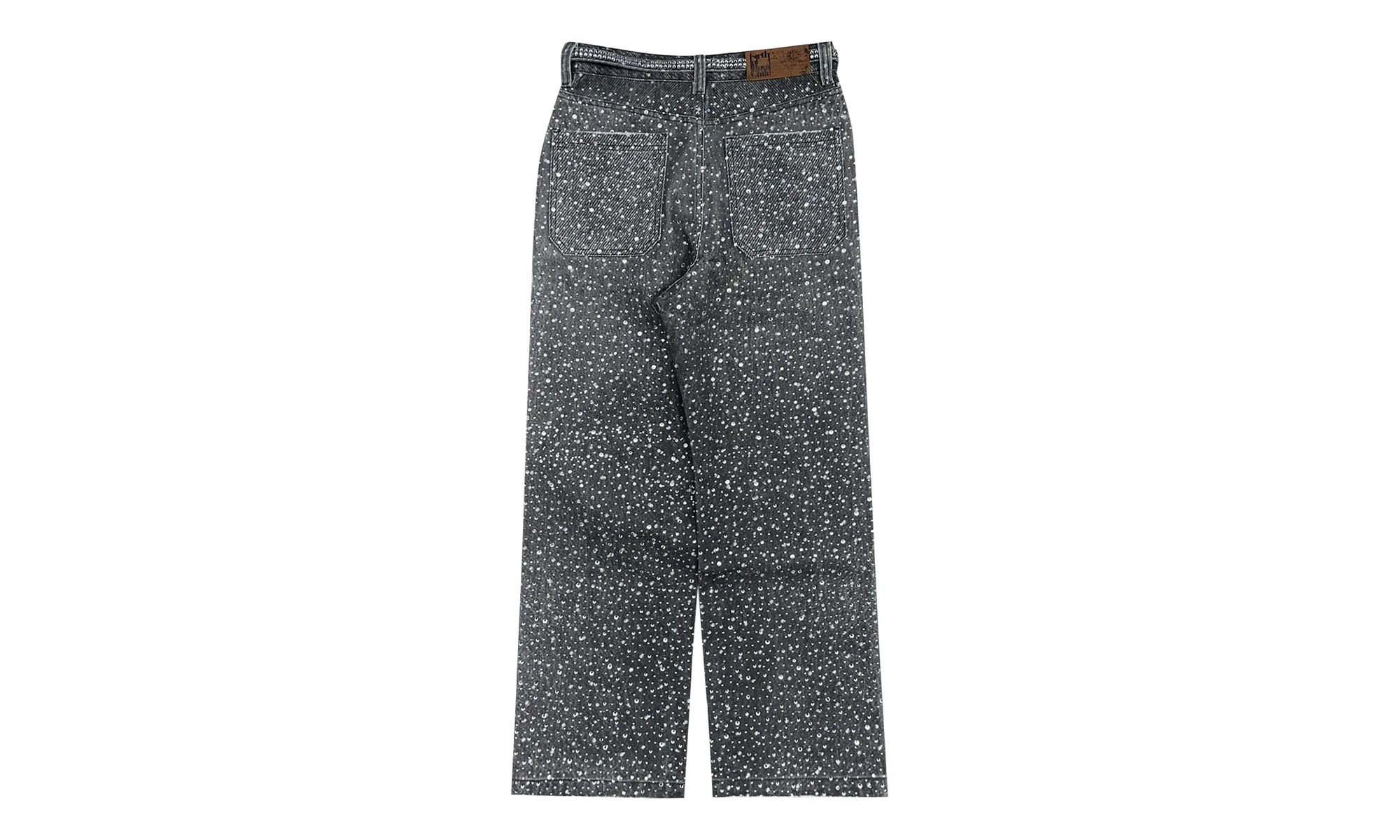 3D Printed Washed Swarovski Diamond Jean "Black" BC24SSPT06 BLAC