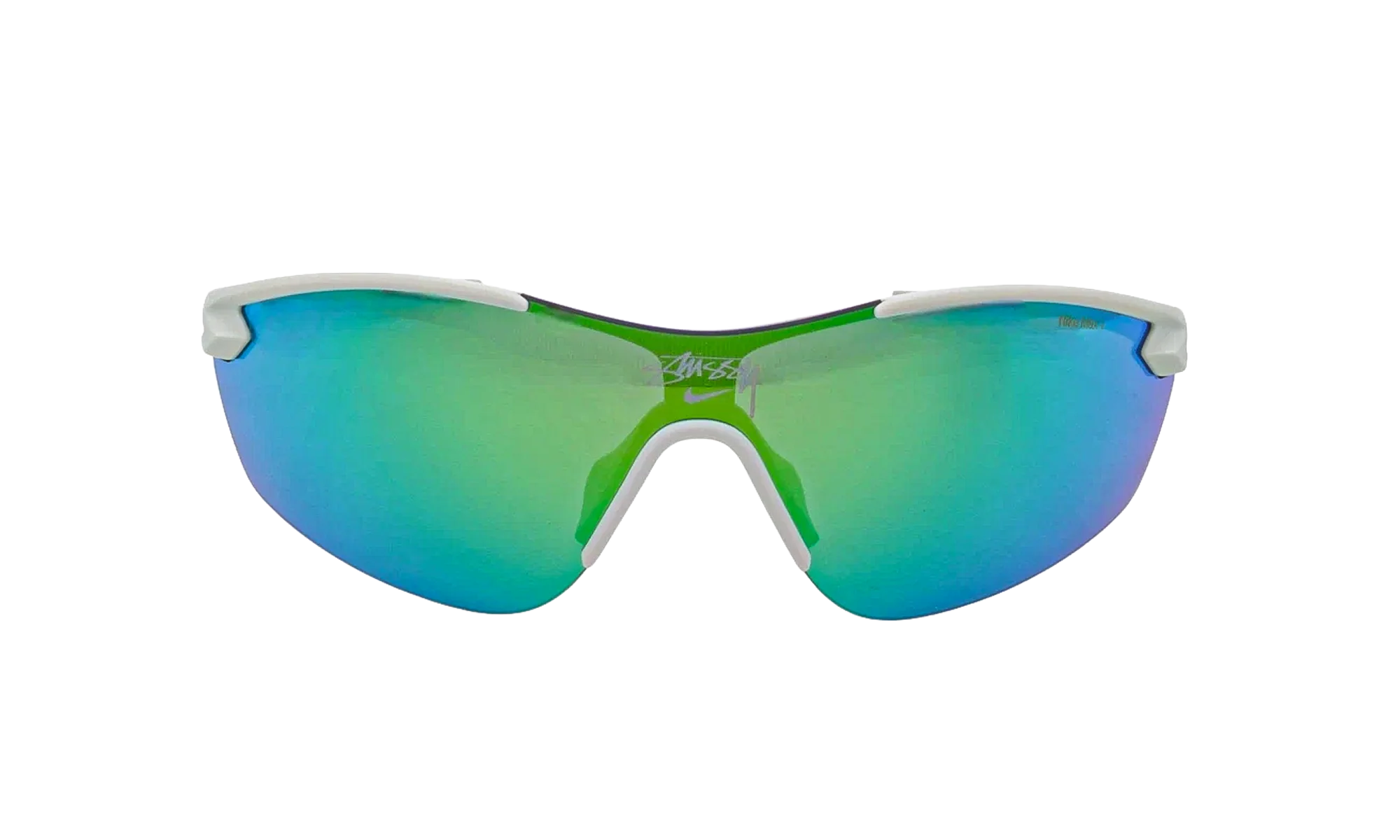 Victory Elite Sunglasses "Stussy - Matte Light Bone / Green Mirror" EV24029 072
