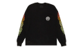 Floral Sleeve Gradient Long-sleeve T-shirt "Black" CHRM0821