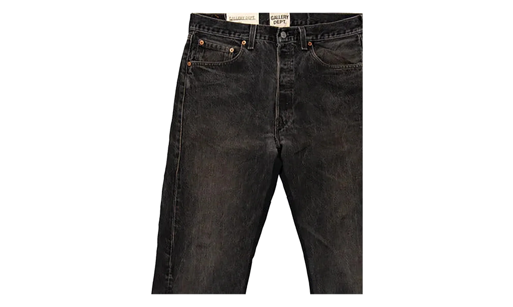 LA FLARE DENIM PANTS "Black" GD078