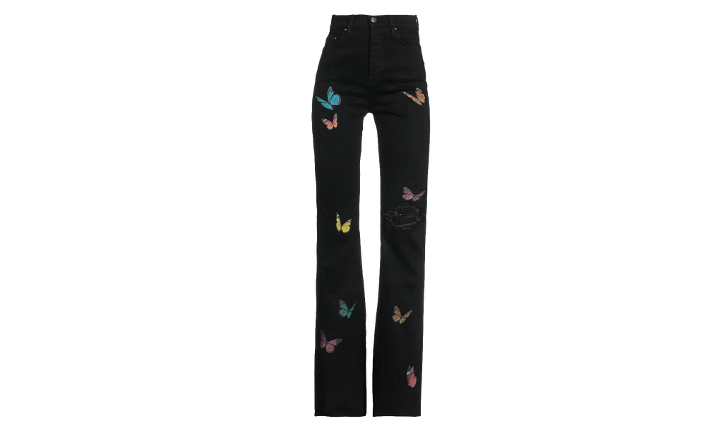 Butterfly Flare Broken Jeans "Black" Y0W01404SD BLK