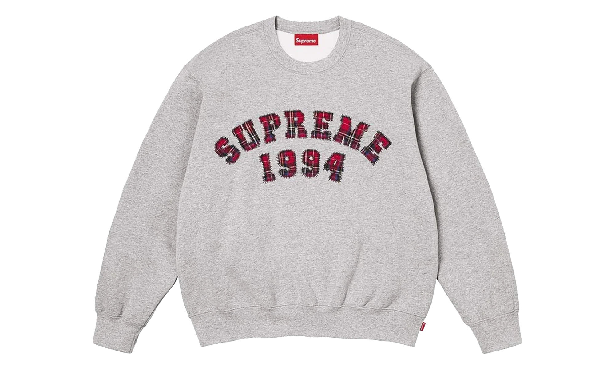 Plaid Arc Crewneck "SS26 - heather grey" SU27410