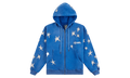 Patchwork Washed Hoodie "Blue" KS002