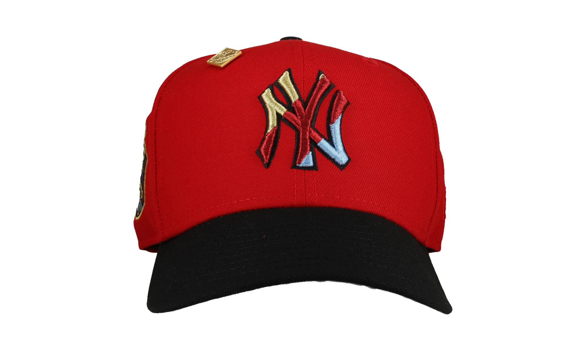59FIFTY New York Yankees 1951 World Series Diagonal Logo Fitted Hat "Red / Black" NE228