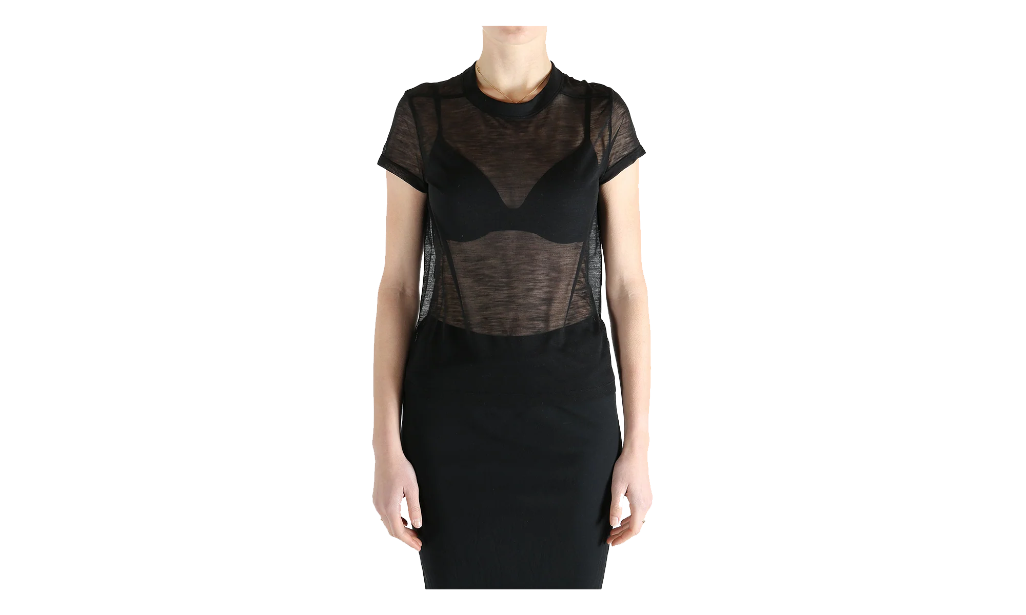 Cropped Level T-Shirt WMNS "Black" RP01F6235 JWR 09