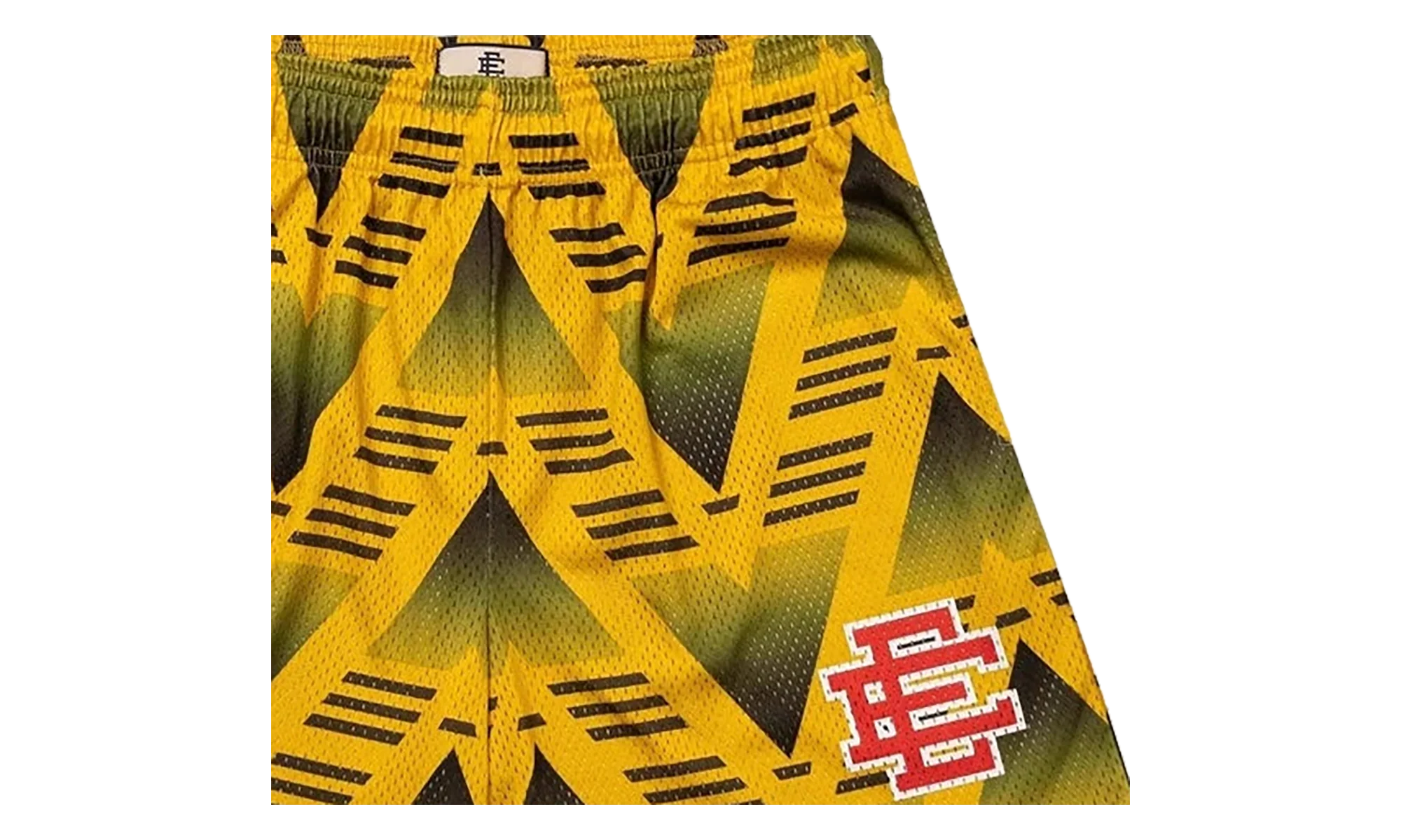 EE BASIC SHORT "JVC SOCCER - Yellow/Red" EE792
