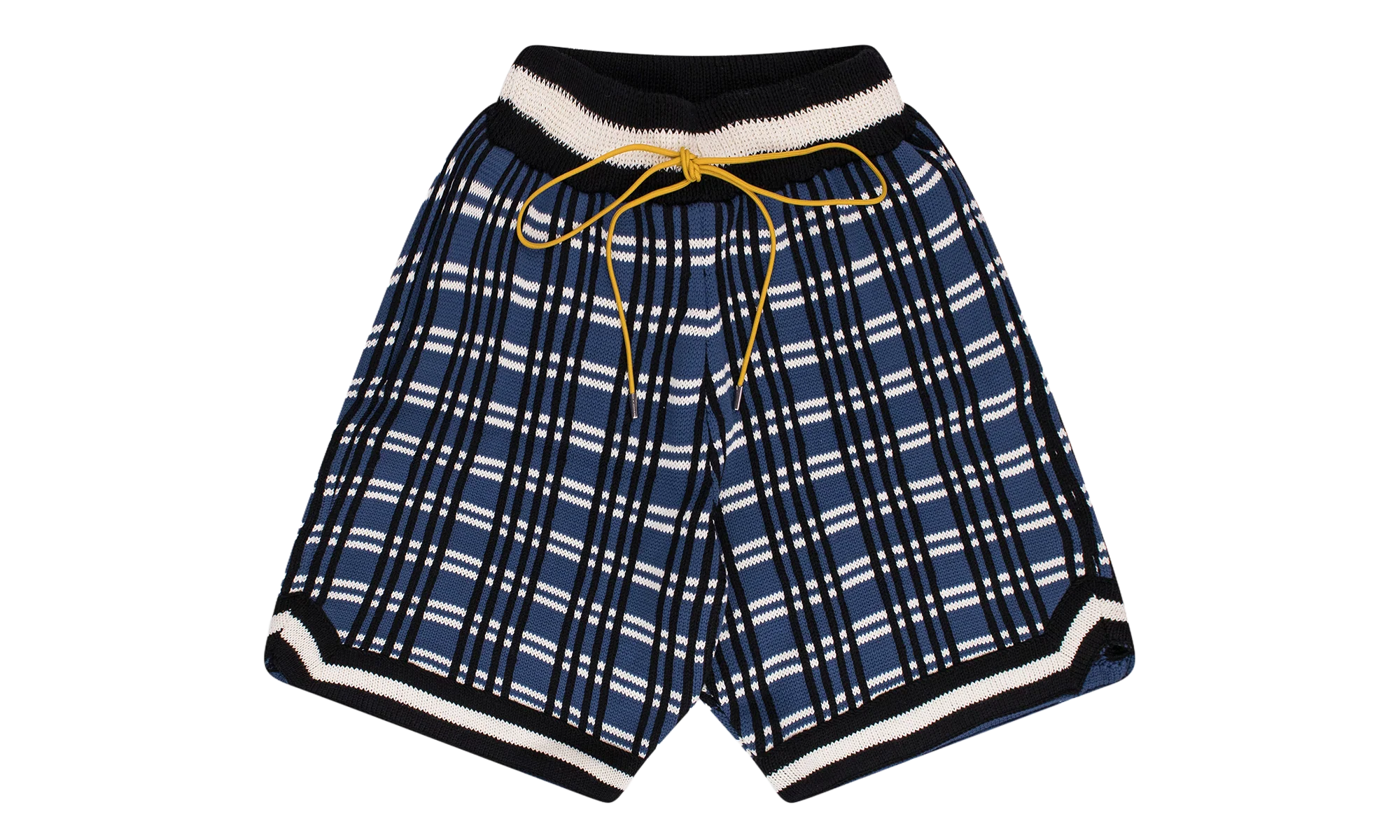 Plaid Basketball Knit Shorts "Blue" RHFW23JA23151864