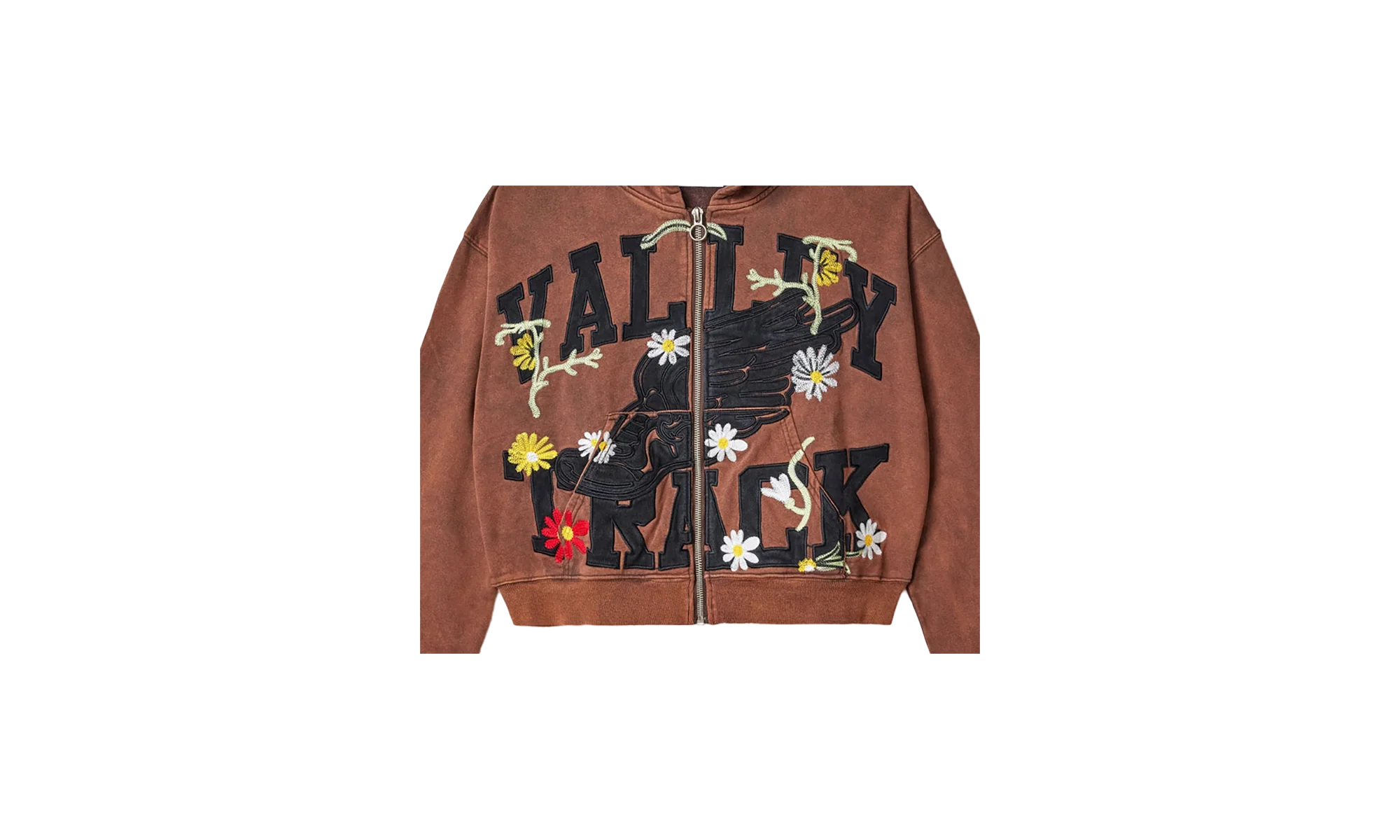 HARMONY GARDEN ZIP UP HOODIE "BROWN" UNGTKD3Z