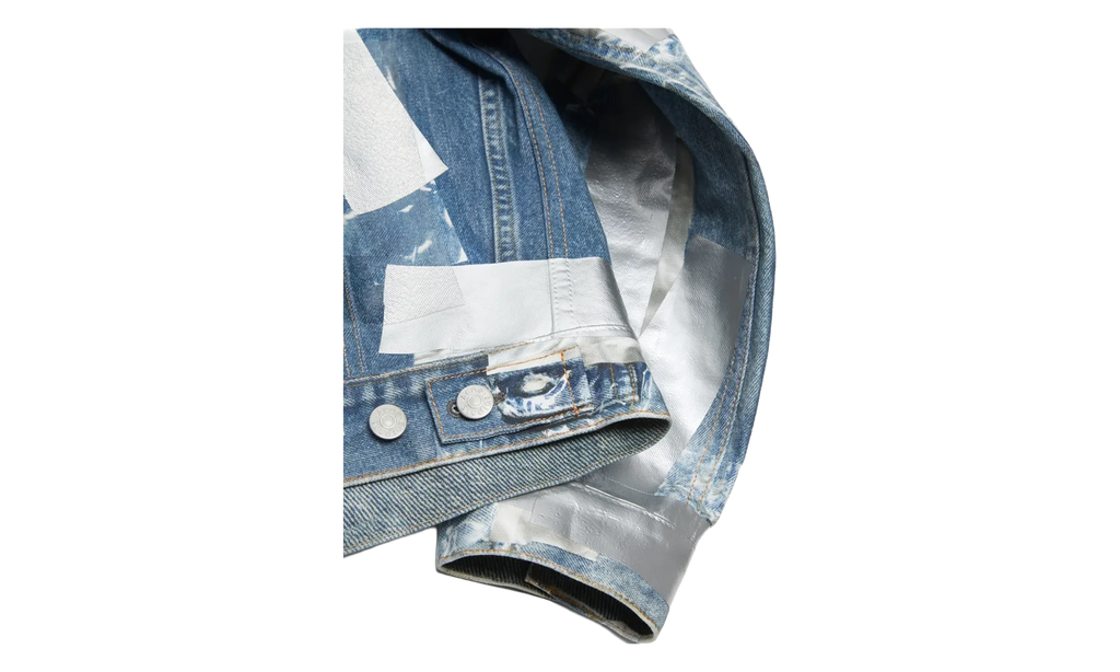 Printed Tape Denim Jacket "Blue" B90886AUZ