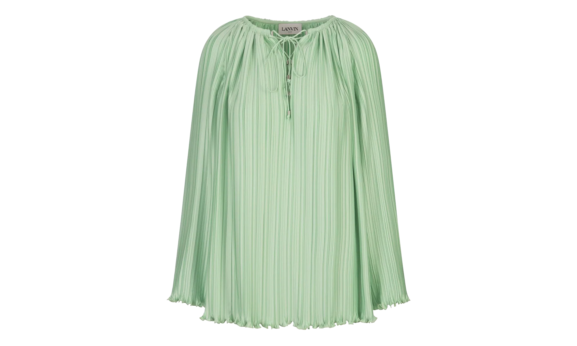 PLEATED LONG SLEEVE BLOUSE "ACQUA" RW TO0001 5944 E24 26