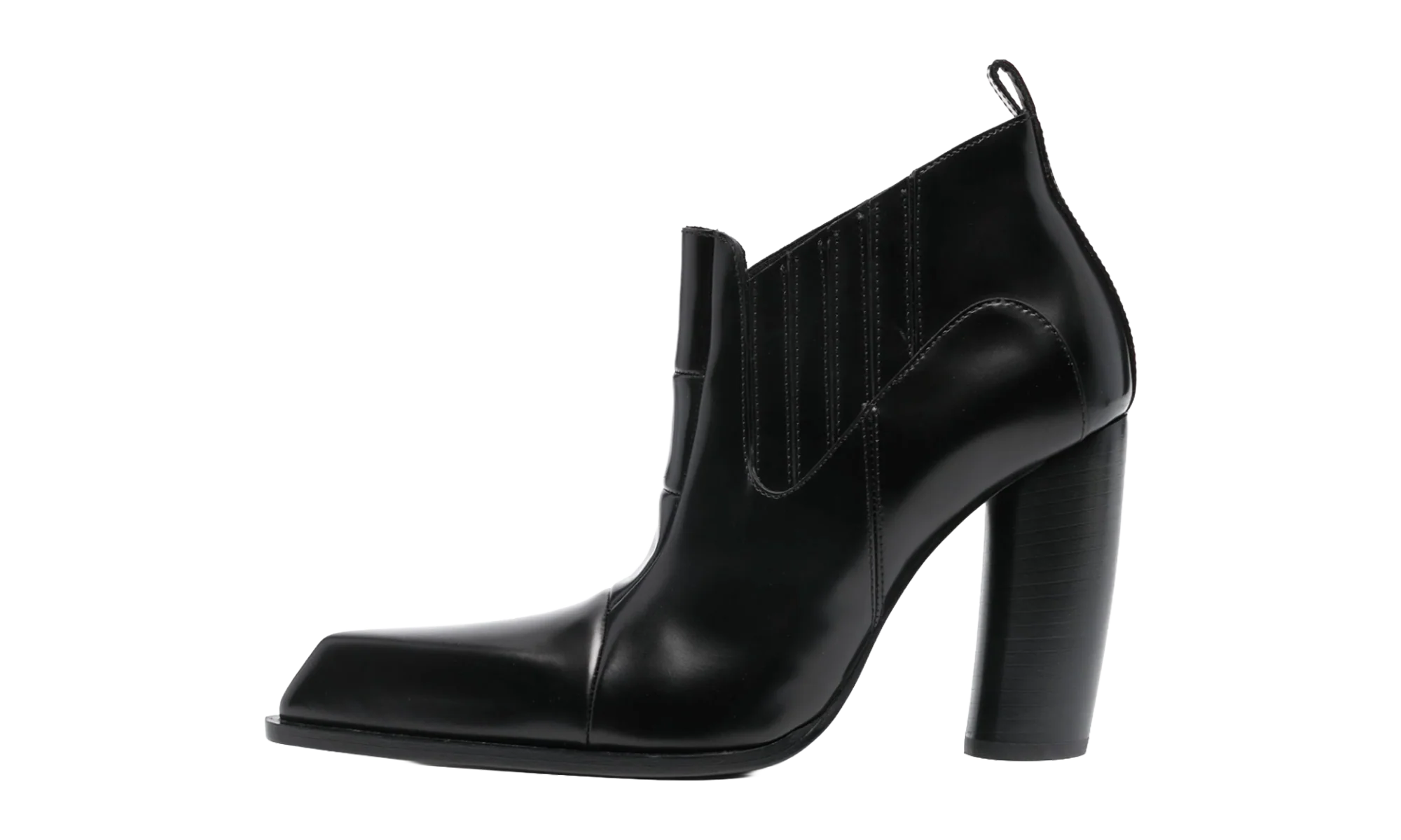 Moon Beatle Shade 95mm Leather Ankle Boots "Black" OWID045F23LEA0014545