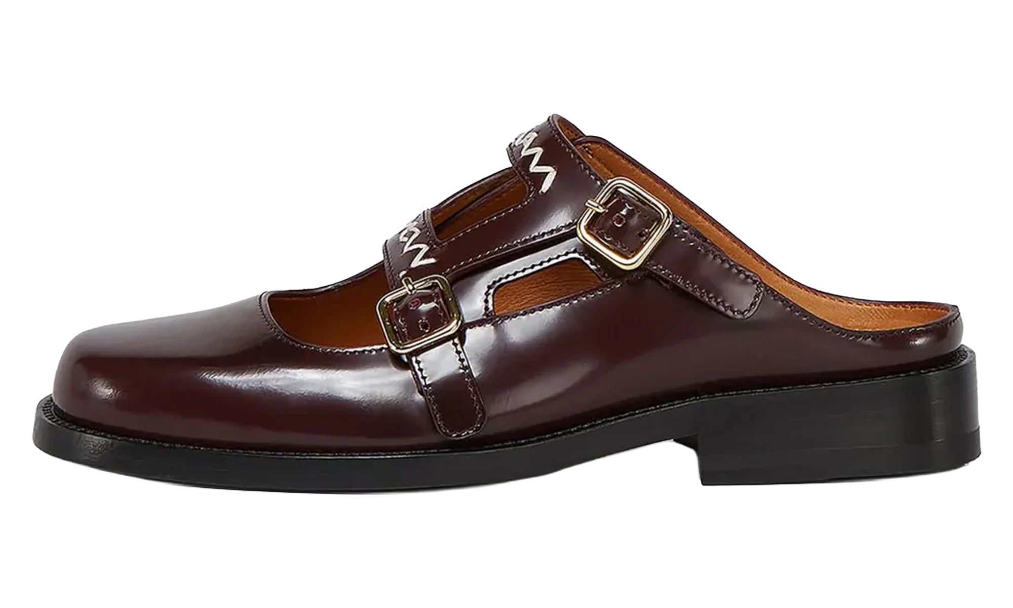 Double Buckle Sabot Loafer WMNS "Brown" SBMS010202 PS679 00R90