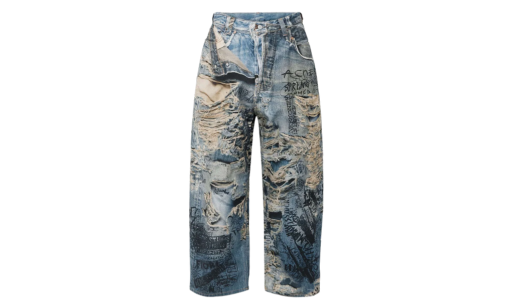 Torn Scribble Denim "Blue" P01004671