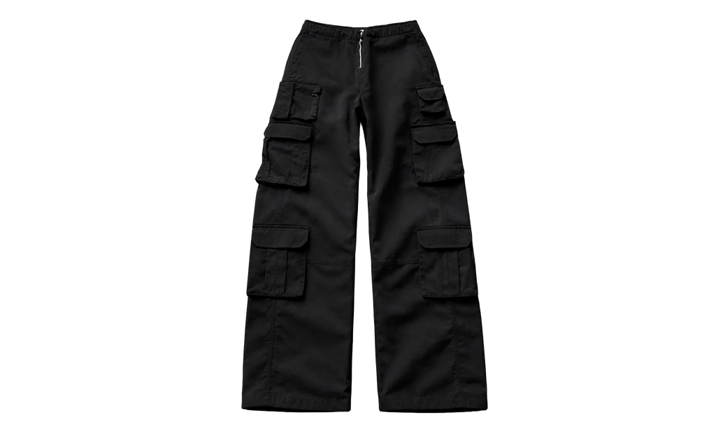 Allyn Nylon Mid Rise Cargo Pants WMNS "Black" KITH97