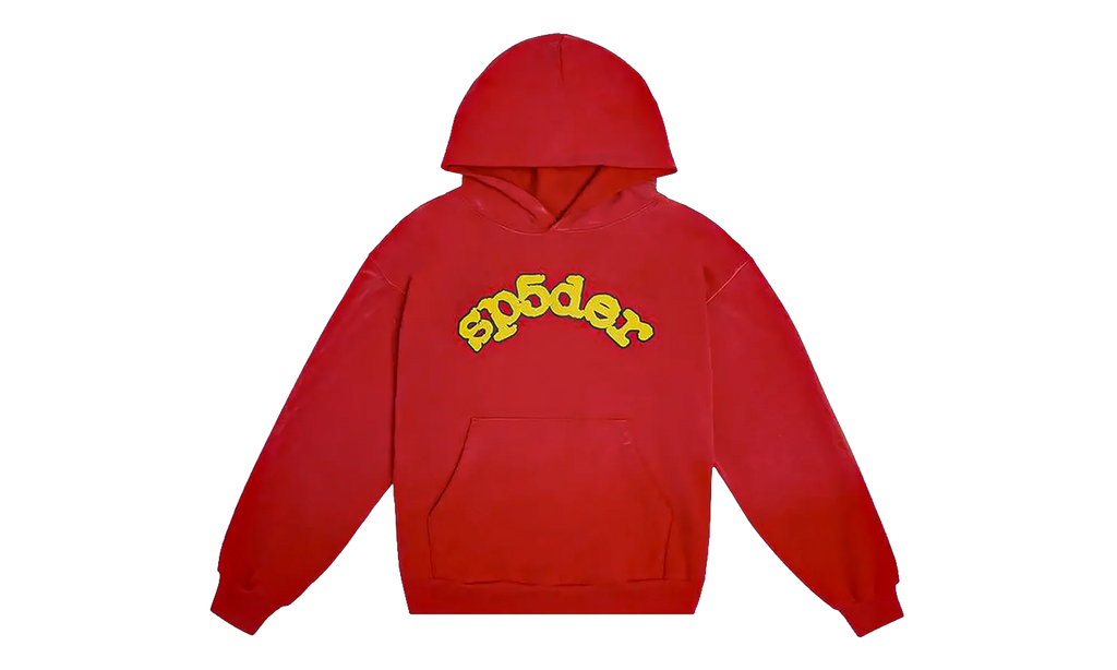 Sp5der OG Logo Hoodie "Red" SP5der08