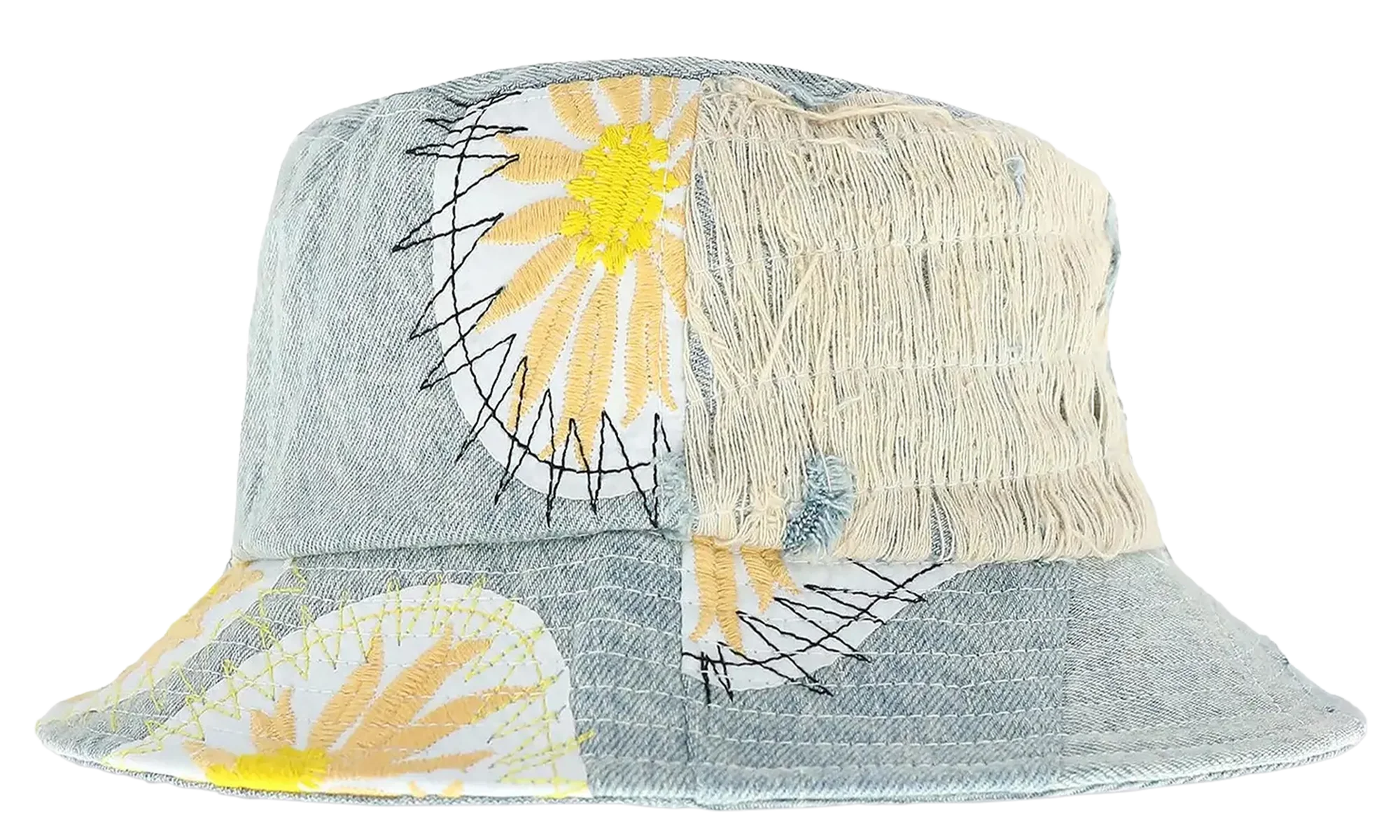 Blue Daisy Upcycled Bucket Hat "Blue" 2637 1SS220703DUBH SKY