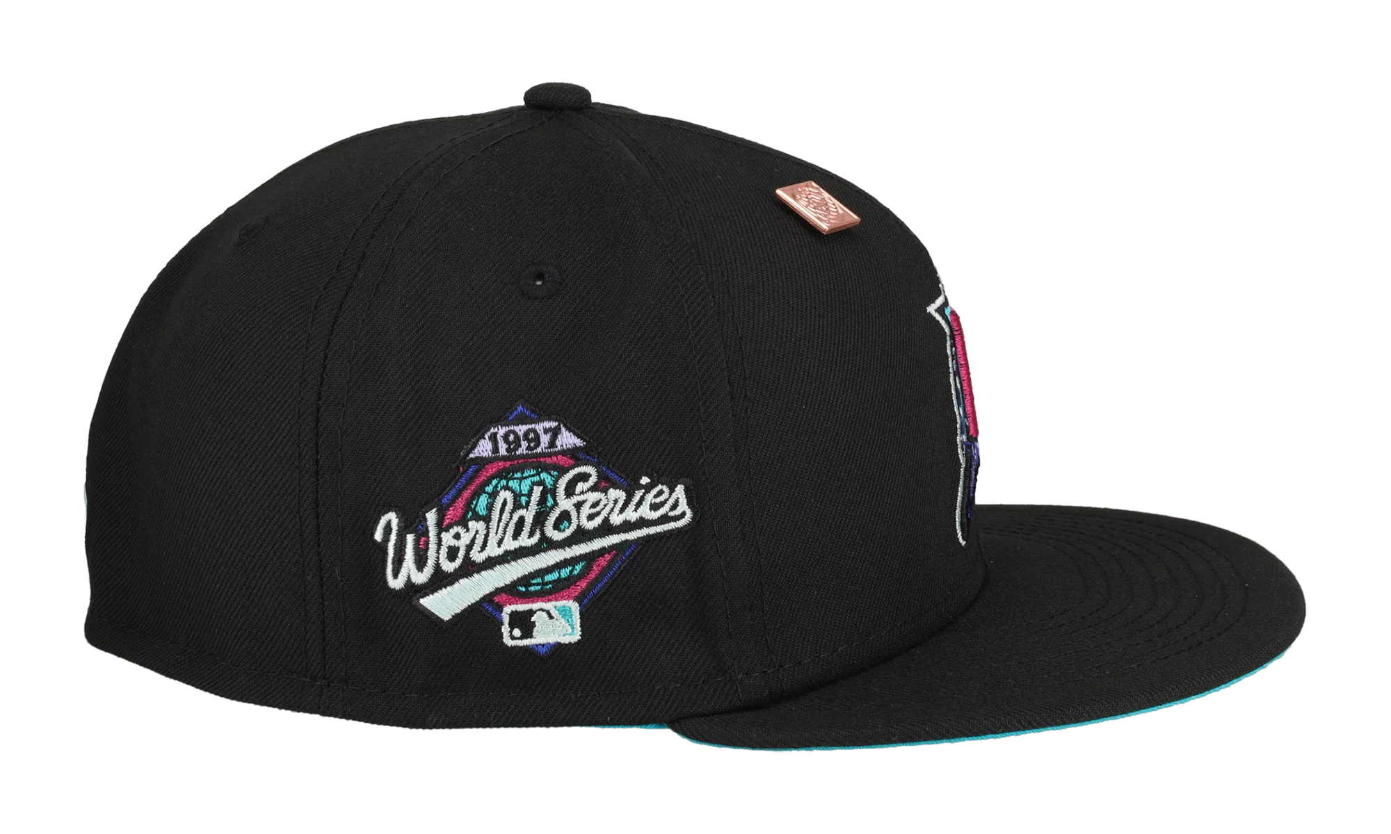 59FIFTY Florida Marlins 1997 World Series Polar Lights Fitted Hat "Black" 123451290786