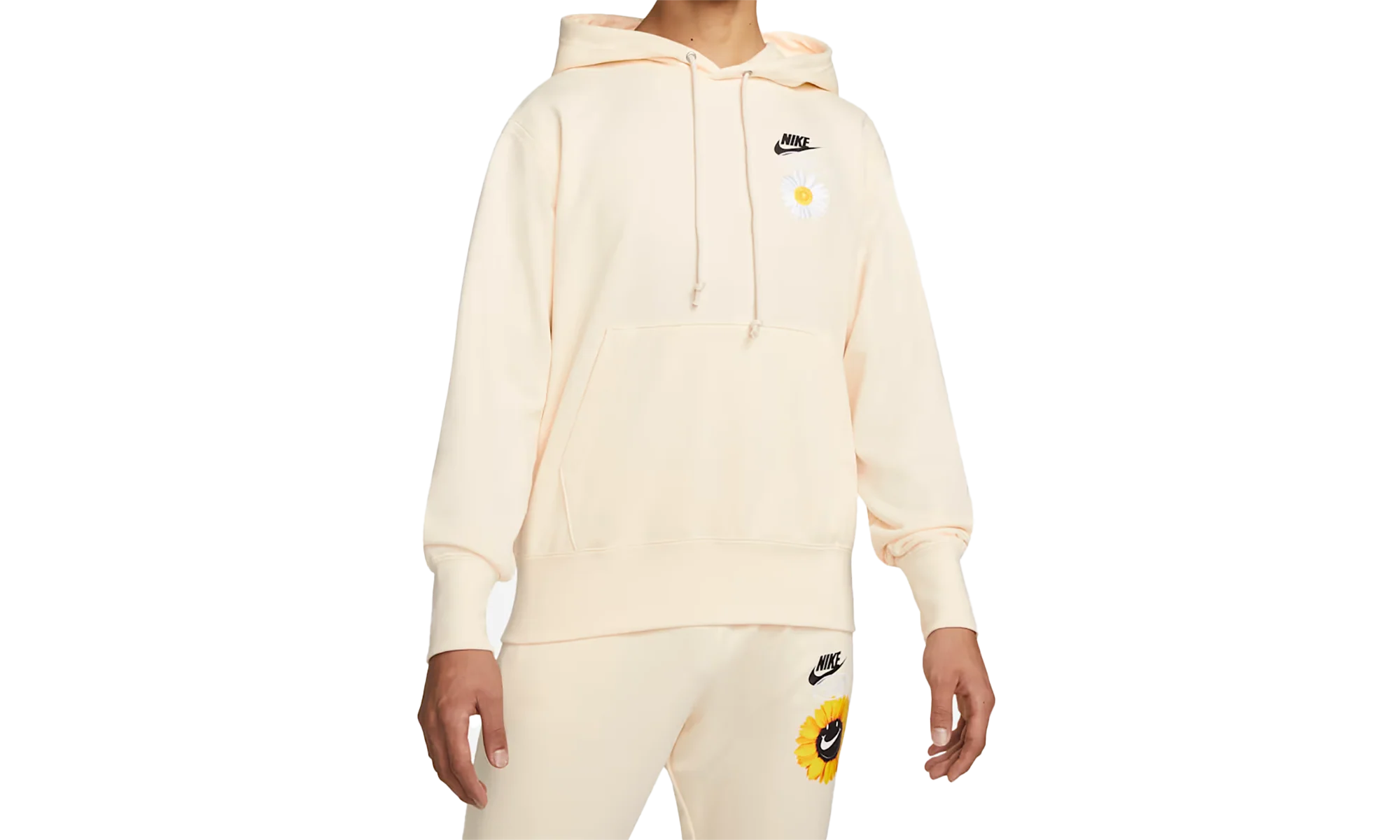 Sportswear French Terry Pullover Hoodie "Sunflower - Coconut Milk / Black" DM4994 113