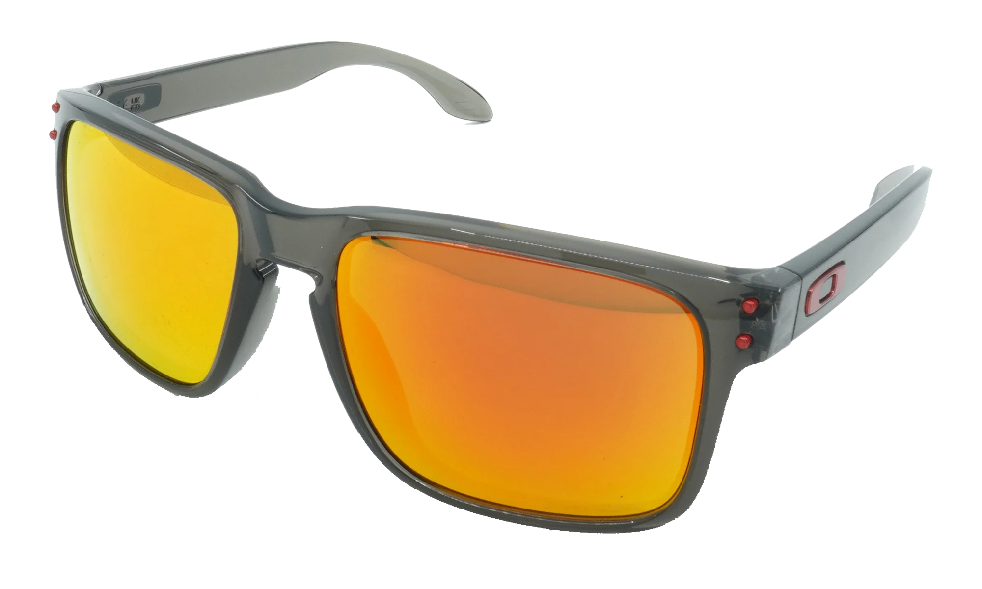 (Global Fit) Holbrook Sunglasses "Grey Smoke / PRIZM Ruby Iridium" OO9244 28