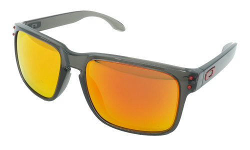 (Global Fit) Holbrook Sunglasses "Grey Smoke / PRIZM Ruby Iridium" OO9244 28