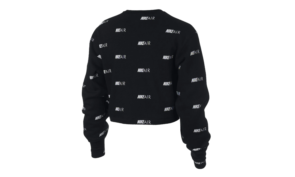 Printed Fleece Crew Sweatshirt WMNS "Black" BV9006 010