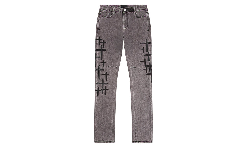 Bryant Clouded Mist Cross Patch Denim "Grey" MDGDD1149